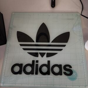 Adidas IRON ON Logo Black Vinyl